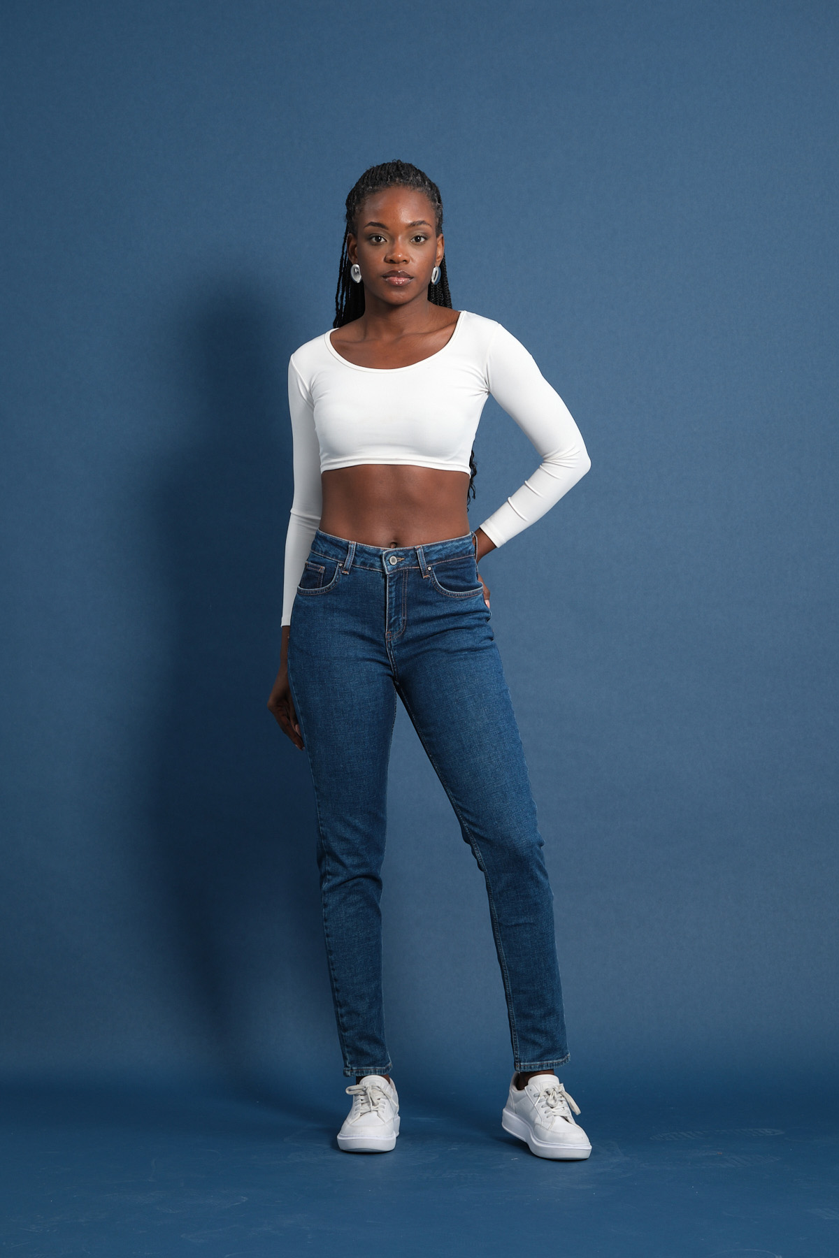 Slim MOM Günlük Kadın Strech Jean Normal Bel Traditional 5 Cep Denim Pantolon