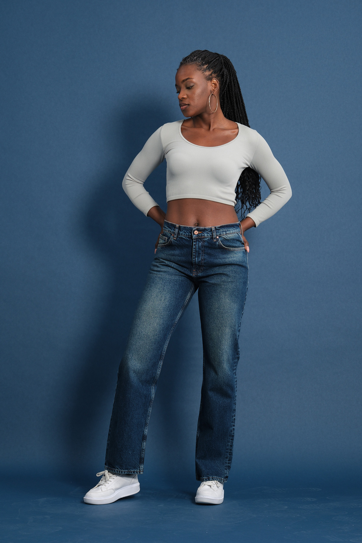 Klasik D310 Günlük Kadın Jean Straight Rigit Normal Bel Comfort 5 Cep Denim Pantolon