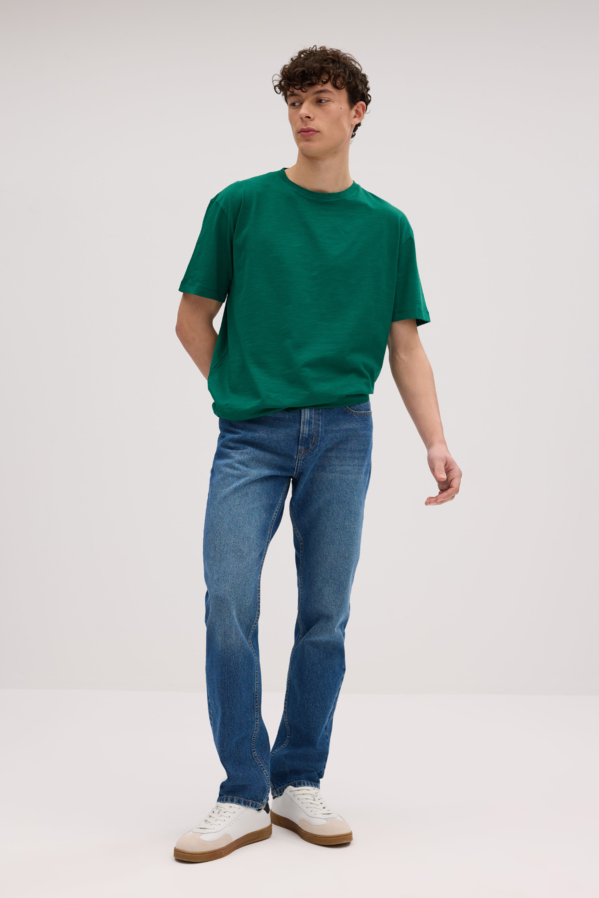 Regular D371 Günlük Erkek Jean Straight Rigit Normal Bel Traditional 5 Cep Denim Pantolon