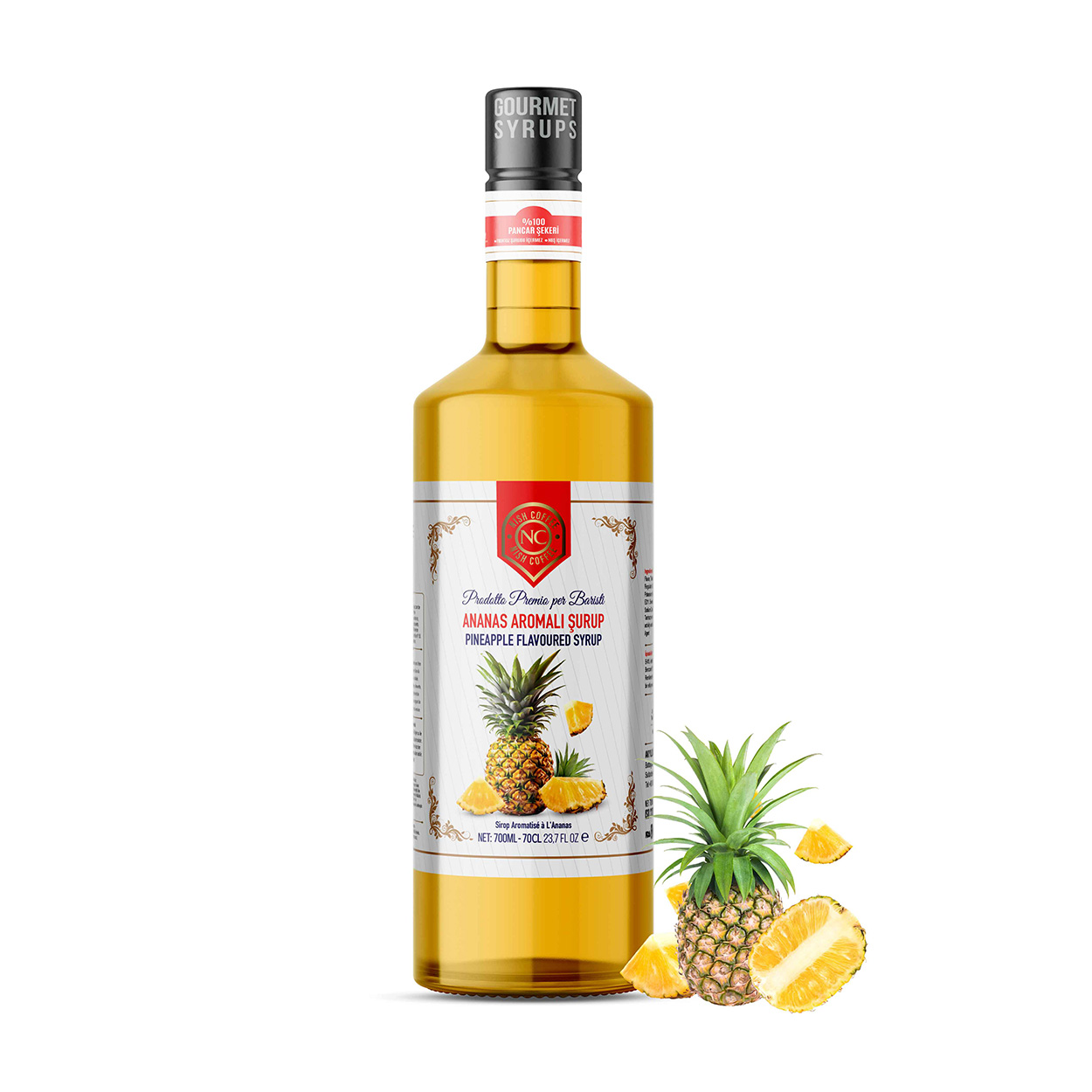 Nish Ananas Aromalı Şurup 700 ML - P