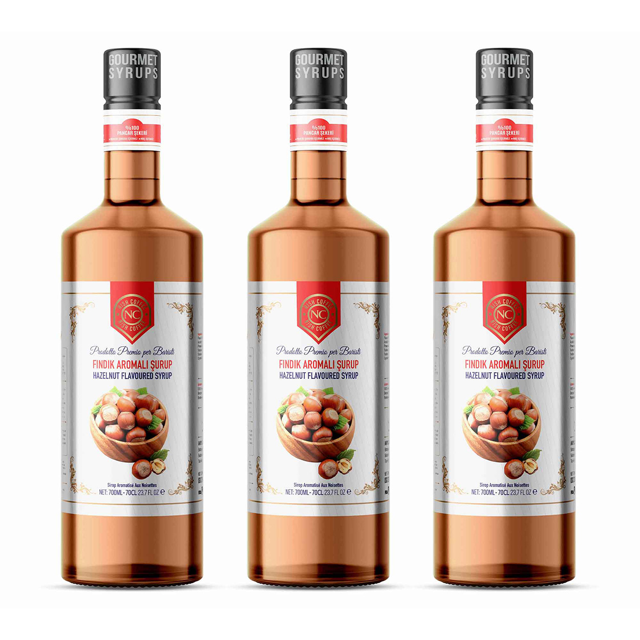Nish Fındık Aromalı Şurup 3 x 700 ML - P