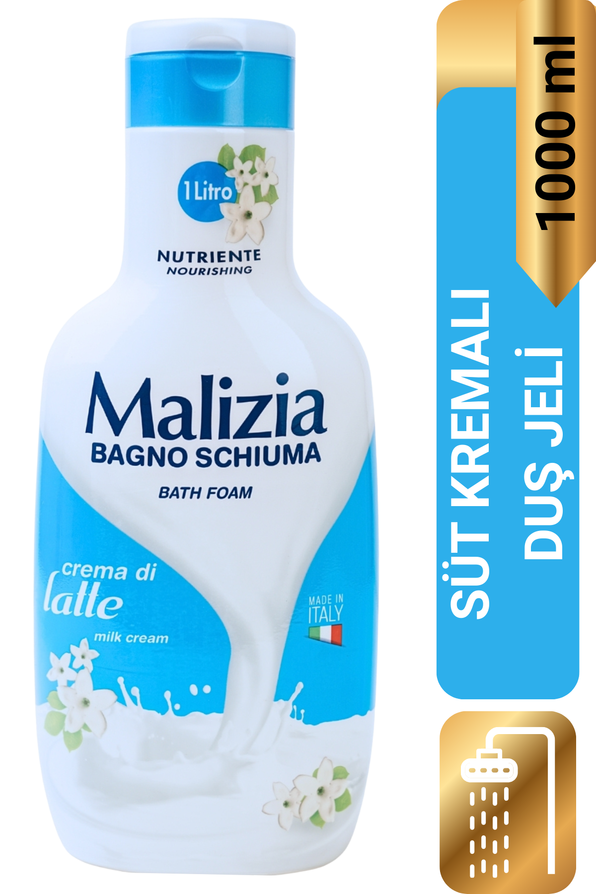 Malizia Duş Jeli Süt Kreması 1000 ml