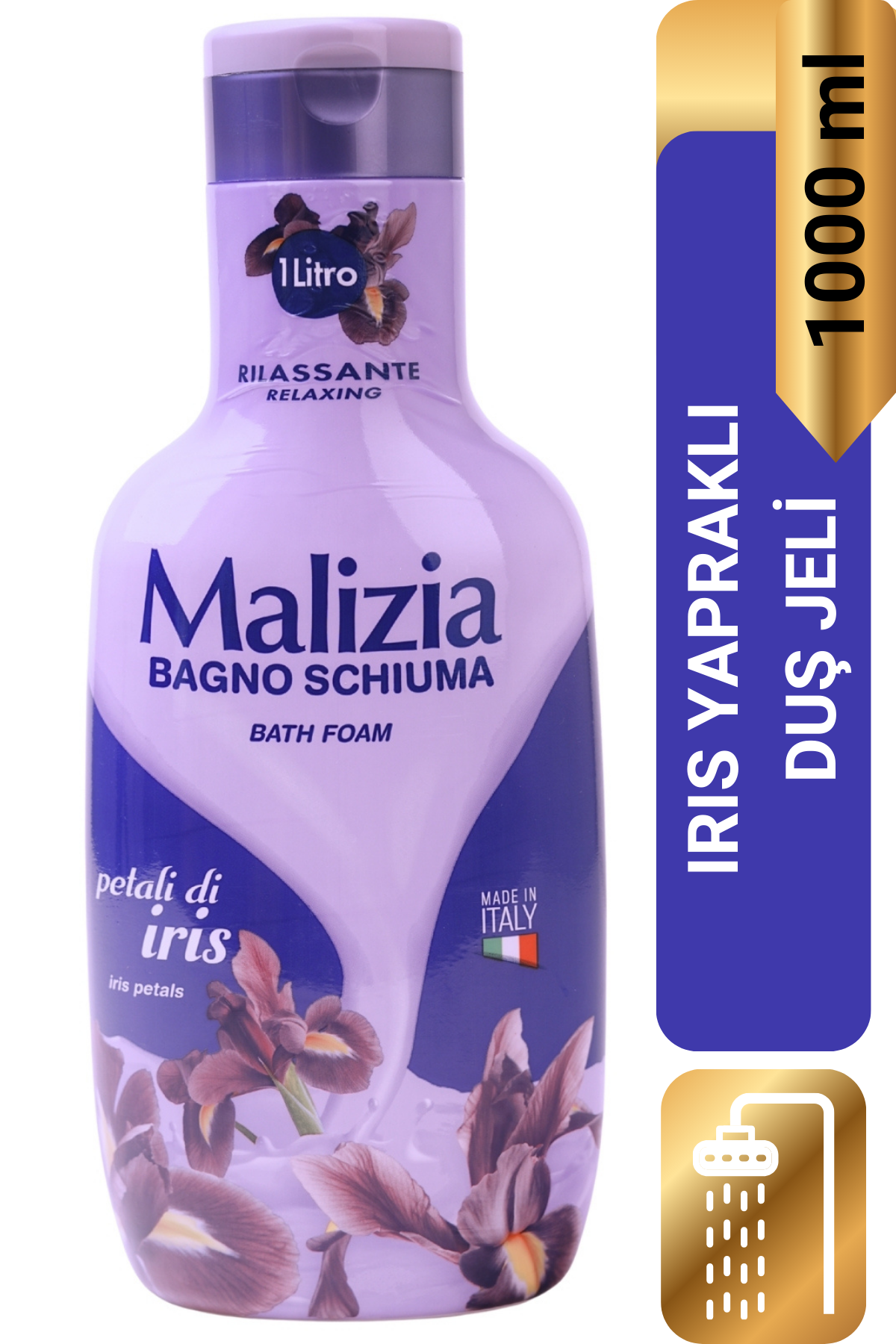 Malizia Duş Jeli İris Yaprakları 1000 ml