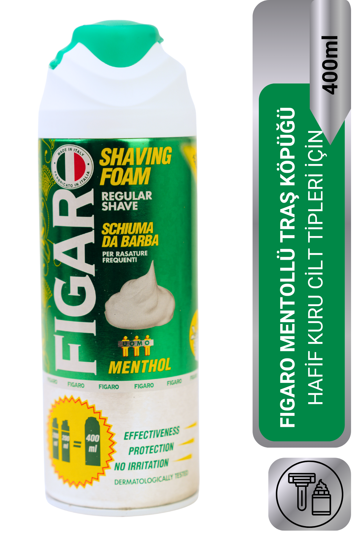 Figaro Tıraş Köpüğü Menthol 400 mll