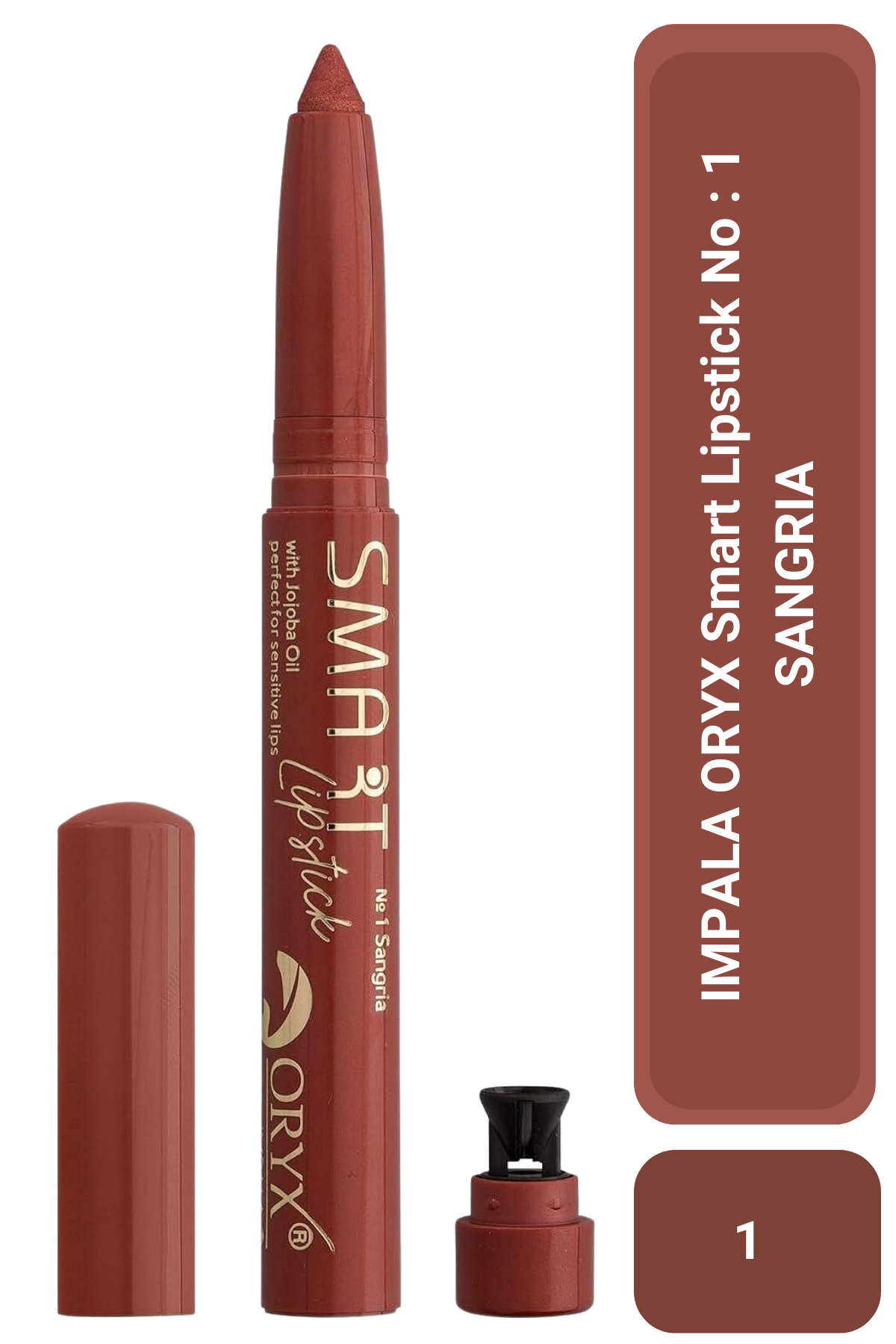 IMPALA  Ruj - ORYX  Smart  Lipstick  No : 1 SANGRIA / KOYU KIRMIZI