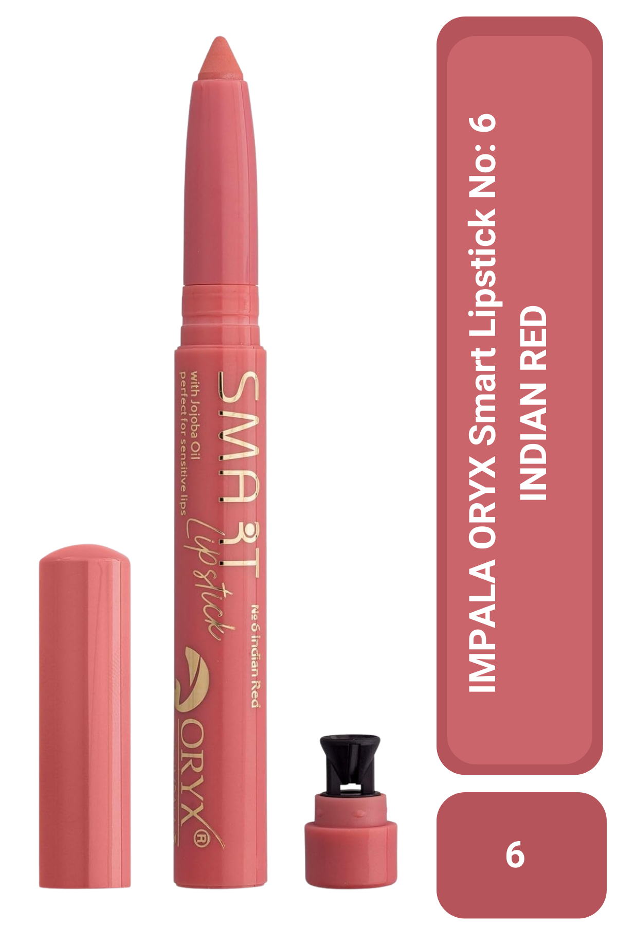 IMPALA  Ruj - ORYX  Smart  Lipstick   No: 6  INDIAN  RED / HİNT KIRMIZISI